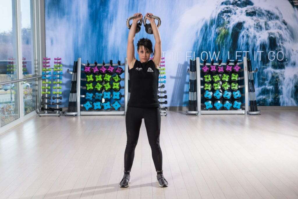 Trifocus fitness Academy - kettlebell press
